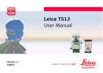 Leica TS12 User Manual - Surveying Technologies and Services Co.