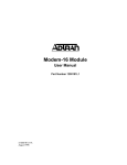 ATLAS 800 Series Modem-16 Module User Manual