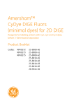 Amersham™ CyDye DIGE Fluors - GE Healthcare Life Sciences