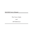 McCLIM User`s Manual The Users Guide and API Reference