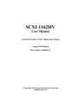 SCXI-1162HV User Manual