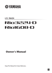 Yamaha RIO3224-D Owners Manual