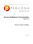 Percona XtraBackup 2.2 Documentation