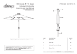 9ft Crank & Tilt Solar Market Umbrella