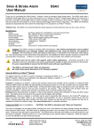 Siren & Strobe Alarm SSA3 User Manual