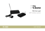 TWS One Lapel UHF wireless system user manual