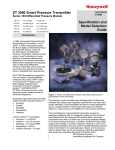 Transmitters: Honeywell ST 3000 Smart Pressure