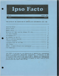 Ipso Facto Issue 27