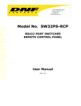 SW32PS RS422 Router_User_Manual