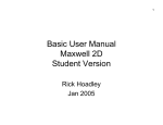 Basic User Manual Maxwell 2D Student Version