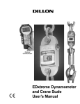 EDxtreme Dynamometer and Crane Scale User`s Manual