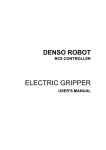 ELECTRIC GRIPPER USER`S MANUAL