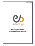 Edublogs Campus Site Admin User Manual