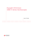 Keysight InfiniiVision 4000 X-Series Oscilloscopes User`s Guide