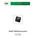 Rabbit ® 4000 Microprocessor User`s Manual