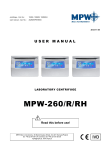 MPW-260/R/RH - MPW MED. INSTRUMENTS Spółdzielnia Pracy