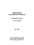 PRESYNCHRO Tutorial/Reference Manual