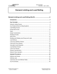 Demand Limiting and Load Rolling Technical Bulletin