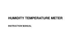 HUMIDITY TEMPERATURE METER