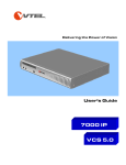 VTEL IPanel 7000 User Manual
