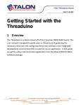 Talon Threaduino Board User`s Guide