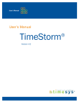 TimeStorm User`s Manual - LinuxLink