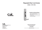 Fingerprint Door Lock System (Model : CFS
