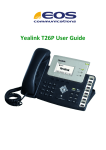 Yealink T26P User Guide
