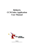 Bellatrix CCM Sales Application User Manual