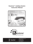 Keystone™ Labeling System Instruction Manual