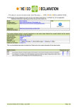 Product environmental attributes – THE ECO DECLARATION