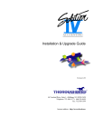 Installation and Upgrade Guide - Thoroughbred Software International