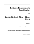 Software Requirements Specification - Senior Design
