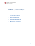 ENGR 1181 | Lab 8: Train Project - Project Description