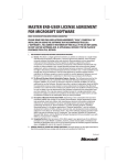 master end-user license agreement for microsoft software