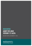 REDCENTRIC AGENT FOR LINUX VERSION 7.21.5429A