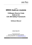 Software Manual - SRDO Add-on moduleCANopen