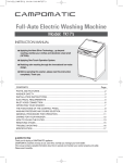Full-Auto Electric Washing Machine Model