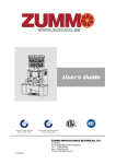 User`s Guide - Zummo Juicing Equipment