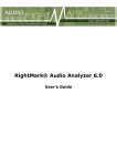 RMAA 6.0 User`s Guide - RightMark Audio Analyzer