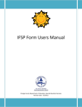 IFSP Form Users Manual