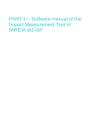 PART II Software manual of the Impact Measurement Tool of MIREIA
