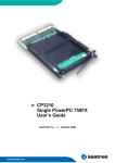 CP3210 Single PowerPC 750FX User`s Guide