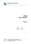 RCMS User`s Manual Version 1.1 - gulmini