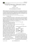 ―Tampering Detection of Domestic Load by GSM‖