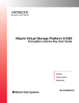 Hitachi VSP G1000 Encryption License Key User Guide