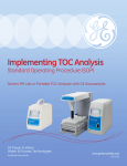 Implementing TOC Analysis - GE Analytical Instruments