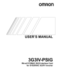 3G3IV-PSIG User`s Manual - Products