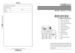 RO101SV User Manual