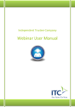 Webinar User Manual - Independent Trustee Company